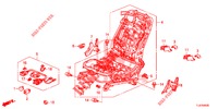 COMP. SEDILE ANT. (D.) (SIEGE REGLAGE MANUEL) per Honda ACCORD TOURER DIESEL 2.2 SH 5 Porte 6 velocità manuale 2015