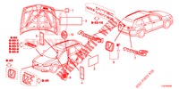 EMBLEME/ETICHETTE CAUZIONE  per Honda ACCORD TOURER DIESEL 2.2 SH 5 Porte 6 velocità manuale 2015