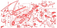 FODERAMENTO PORTIERA ANT. (LH) per Honda ACCORD TOURER DIESEL 2.2 SH 5 Porte 6 velocità manuale 2015
