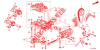 POMPA OLIO (DIESEL) per Honda ACCORD TOURER DIESEL 2.2 SH 5 Porte 6 velocità manuale 2015