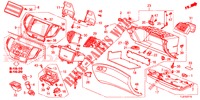ABBELLIMENTO STRUMENTI (COTE DE PASSAGER) (LH) per Honda ACCORD TOURER 2.4 S 5 Porte 6 velocità manuale 2014
