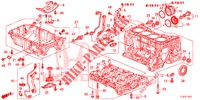BLOCCO CILINDRO/SCODELLO OLIO (2.4L) per Honda ACCORD TOURER 2.4 S 5 Porte 6 velocità manuale 2014
