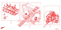 KIT GUARNIZIONE/ ASS. TRASMISSIONE (2.4L) per Honda ACCORD TOURER 2.4 S 5 Porte 6 velocità manuale 2014