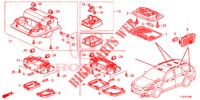 LUCE INTERIORE (1) per Honda ACCORD TOURER 2.4 S 5 Porte 6 velocità manuale 2014