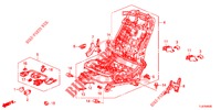 COMP. SEDILE ANT. (D.) (SIEGE REGLAGE MANUEL) per Honda ACCORD TOURER 2.4 S 5 Porte 5 velocità automatico 2014