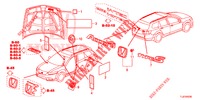 EMBLEME/ETICHETTE CAUZIONE  per Honda ACCORD TOURER 2.4 S 5 Porte 5 velocità automatico 2014