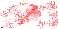 MONTATORI MOTORE (2.4L) (AT) per Honda ACCORD TOURER 2.4 S 5 Porte 5 velocità automatico 2014