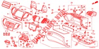 ABBELLIMENTO STRUMENTI (COTE DE PASSAGER) (LH) per Honda ACCORD TOURER 2.0 ELEGANCE PACK 5 Porte 6 velocità manuale 2013