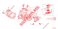 COMPONENTI CILINDRO CHIAVE  per Honda ACCORD DIESEL 2.2 LUXURY 4 Porte 5 velocità automatico 2014