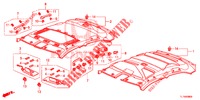 FODERA TETTO  per Honda ACCORD DIESEL 2.2 LUXURY 4 Porte 5 velocità automatico 2014