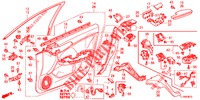 FODERAMENTO PORTIERA ANT. (LH) per Honda ACCORD DIESEL 2.2 LUXURY 4 Porte 5 velocità automatico 2014