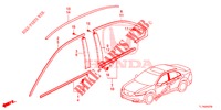 GRIGLIA ANTERIORE/MODANATURA  per Honda ACCORD DIESEL 2.2 LUXURY 4 Porte 5 velocità automatico 2014