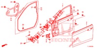 PANNELLI PORTIERE ANT.(2D)  per Honda ACCORD DIESEL 2.2 LUXURY 4 Porte 5 velocità automatico 2014
