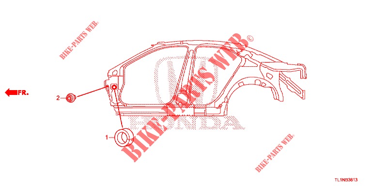ANELLO DI TENUTA (LATERAL) per Honda ACCORD DIESEL 2.2 LUXURY 4 Porte 5 velocità automatico 2014