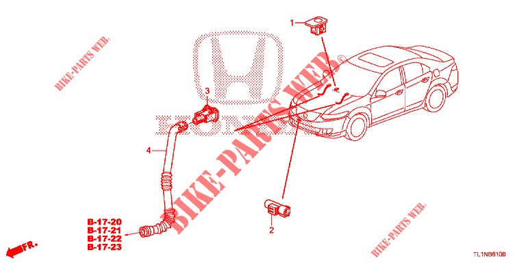 ARIA CONDIZIONATA (CAPTEUR) per Honda ACCORD DIESEL 2.2 LUXURY 4 Porte 5 velocità automatico 2014