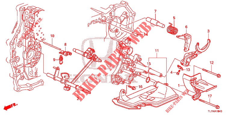 FORCA CAMBIO/VITE COLLOCAMENTO (DIESEL) per Honda ACCORD DIESEL 2.2 LUXURY 4 Porte 5 velocità automatico 2014
