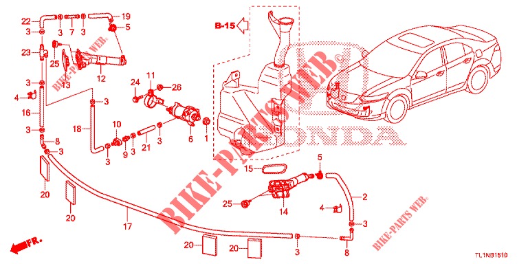 LAVATORE FANALE(S)  per Honda ACCORD DIESEL 2.2 LUXURY 4 Porte 5 velocità automatico 2014
