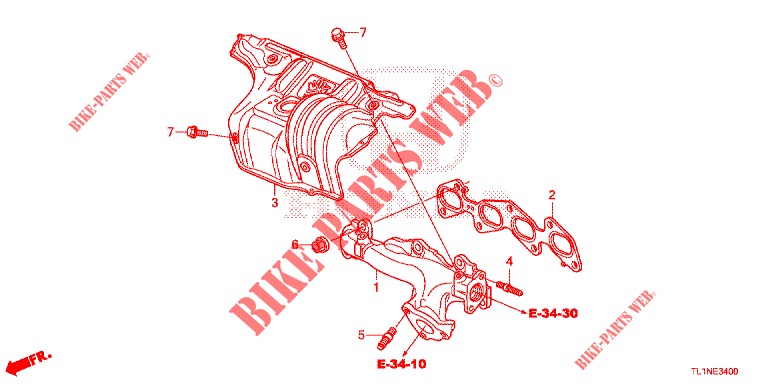 MOLTEPLICE SCARICO (DIESEL) per Honda ACCORD DIESEL 2.2 LUXURY 4 Porte 5 velocità automatico 2014