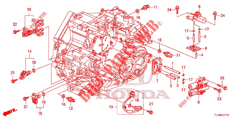 SENSORE/SOLENOIDO (DIESEL) per Honda ACCORD DIESEL 2.2 LUXURY 4 Porte 5 velocità automatico 2014