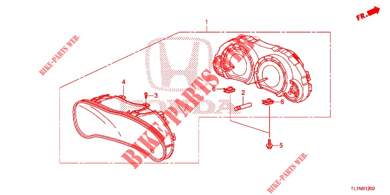 TACHIMETRO  per Honda ACCORD DIESEL 2.2 LUXURY 4 Porte 5 velocità automatico 2014