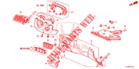ABBELLIMENTO STRUMENTI (COTE DE CONDUCTEUR) (LH) per Honda ACCORD 2.0 COMFORT 4 Porte 6 velocità manuale 2015