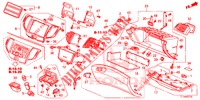 ABBELLIMENTO STRUMENTI (COTE DE PASSAGER) (LH) per Honda ACCORD 2.0 COMFORT 4 Porte 6 velocità manuale 2015