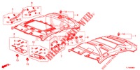 FODERA TETTO  per Honda ACCORD 2.0 COMFORT 4 Porte 6 velocità manuale 2015