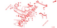 PARAURTI POSTERIORE  per Honda ACCORD 2.0 COMFORT 4 Porte 6 velocità manuale 2015