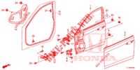PANNELLI PORTIERE ANT.(2D)  per Honda ACCORD DIESEL 2.2 COMFORT 4 Porte 6 velocità manuale 2015