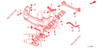 PARAURTI POSTERIORE  per Honda ACCORD DIESEL 2.2 COMFORT 4 Porte 6 velocità manuale 2015