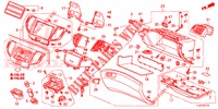 ABBELLIMENTO STRUMENTI (COTE DE PASSAGER) (LH) per Honda ACCORD TOURER DIESEL 2.2 S 5 Porte 6 velocità manuale 2014