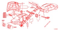 EMBLEME/ETICHETTE CAUZIONE  per Honda ACCORD TOURER DIESEL 2.2 S 5 Porte 6 velocità manuale 2014