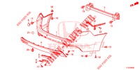 PARAURTI POSTERIORE  per Honda ACCORD TOURER DIESEL 2.2 S 5 Porte 6 velocità manuale 2014
