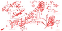 SERRATURE PORTIERE POST./MANIGLIA ESTERNA  per Honda ACCORD TOURER DIESEL 2.2 S 5 Porte 6 velocità manuale 2014