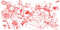 ABBELLIMENTO STRUMENTI (COTE DE PASSAGER) (LH) per Honda ACCORD TOURER DIESEL 2.2 S 5 Porte 5 velocità automatico 2014