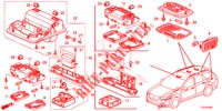 LUCE INTERIORE (2) per Honda ACCORD TOURER DIESEL 2.2 S 5 Porte 5 velocità automatico 2014