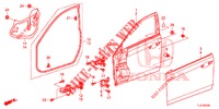 PANNELLI PORTIERE ANT.(2D)  per Honda ACCORD TOURER DIESEL 2.2 S 5 Porte 5 velocità automatico 2014