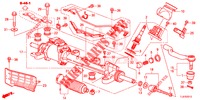 SCATOLA INGRANAGGIO P.S. (EPS) (DIESEL) (LH) per Honda ACCORD TOURER DIESEL 2.2 S 5 Porte 5 velocità automatico 2014