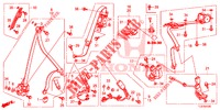 SEDILE ANTERIORE/CINTURE DI SICUREZZA  per Honda ACCORD TOURER DIESEL 2.2 S 5 Porte 5 velocità automatico 2014