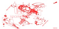ABBELLIMENTO STRUMENTI (COTE DE CONDUCTEUR) (LH) per Honda CIVIC 1.5 CONFORT 4 Porte 6 velocità manuale 2017