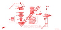 ASSORBITORE SCOSSE ANTERIORE  per Honda CIVIC 1.5 CONFORT 4 Porte 6 velocità manuale 2017