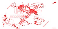 ABBELLIMENTO STRUMENTI (COTE DE CONDUCTEUR) (LH) per Honda CIVIC 1.5 ELEGANCE 4 Porte 6 velocità manuale 2017