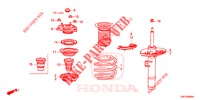 ASSORBITORE SCOSSE ANTERIORE  per Honda CIVIC 1.5 ELEGANCE 4 Porte 6 velocità manuale 2017