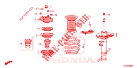 ASSORBITORE SCOSSE ANTERIORE  per Honda CIVIC 1.5 EXCLUSIVE 4 Porte pieno automatica 2017