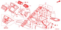 ABBELLIMENTO STRUMENTI (COTE DE PASSAGER) (LH) per Honda CIVIC 1.4 COMFORT 5 Porte 6 velocità manuale 2012