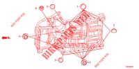 ANELLO DI TENUTA (INFERIEUR) per Honda CIVIC 1.4 COMFORT 5 Porte 6 velocità manuale 2012