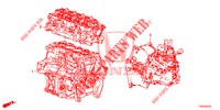 ARREDO DI MONT. MOTORE/ASS. TRASMISSIONE (1.4L) per Honda CIVIC 1.4 COMFORT 5 Porte 6 velocità manuale 2012