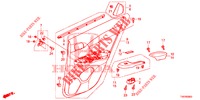 FODERAMENTO PORTIERA(4D)  per Honda CIVIC 1.4 COMFORT 5 Porte 6 velocità manuale 2012