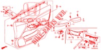 FODERAMENTO PORTIERA ANT. (LH) per Honda CIVIC 1.4 COMFORT 5 Porte 6 velocità manuale 2012