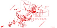 GRIGLIA ANTERIORE/MODANATURA  per Honda CIVIC 1.4 COMFORT 5 Porte 6 velocità manuale 2012